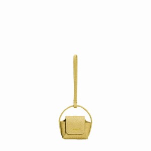 Sac Case Songmont Song AirPods Femme Jaune | WMQ2584DS