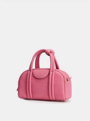 Sac Polochon Songmont Bowling Small Femme Rose | OVD4873KB