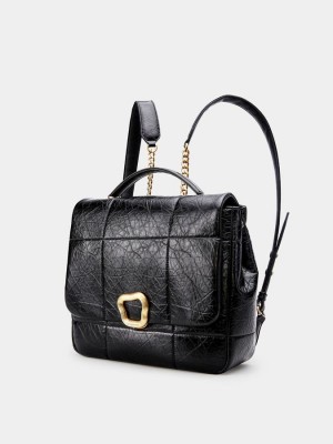 Sac a Dos Songmont Chocolate Medium Femme Noir | PCO3061UH